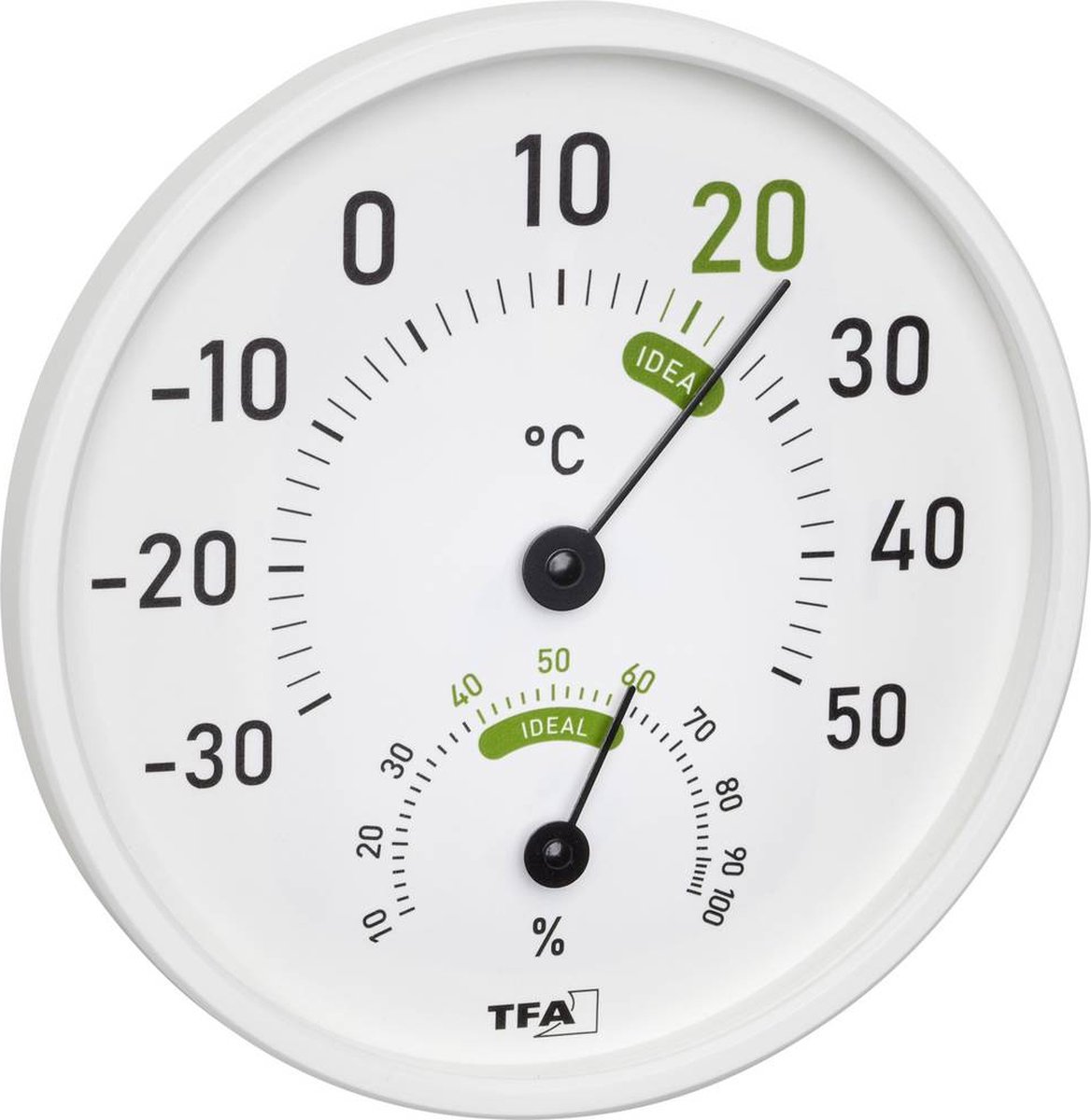 Thermo et hygromètre TFA Dostmann Wit | bol.com