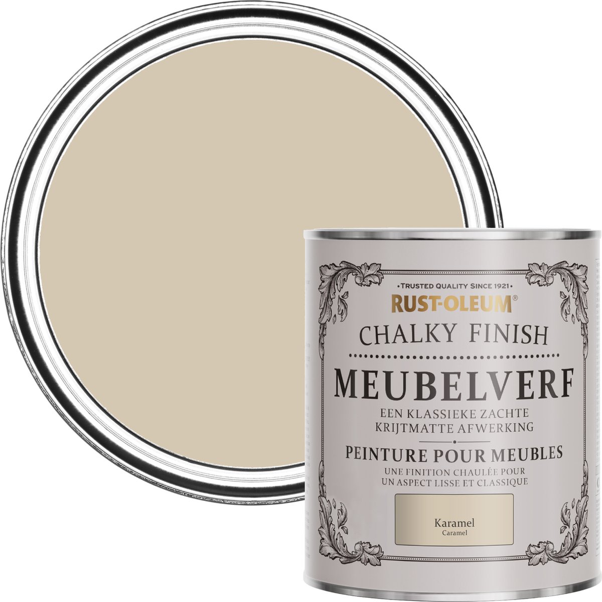 Rust-Oleum Lichtbruin Chalky Finish Meubelverf - Karamel 750ml