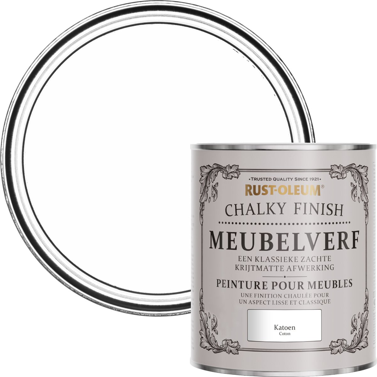 Rust-Oleum Wit Chalky Finish Meubelverf - Katoen 750ml