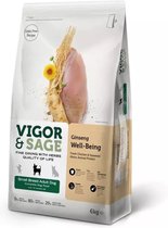 Vigor & Sage Hondenvoer Small Well-Being Ginseng 6 kg
