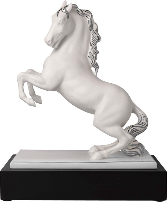 Goebel - Studio 8 | Decoratief beeld / figuur Paard | Porselein - 31cm - met platina