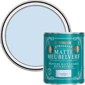 Rust-Oleum Lichtblauw Afwasbaar Matte Meubelverf - Poederblauw 750ml