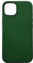 Casemania Hoesje Geschikt voor Apple iPhone 13 Donker Groen - Liquid Siliconen Back Cover