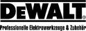 DeWalt logo met tekst 'Professionelle Elektrowerkzeuge & Zubehör'.