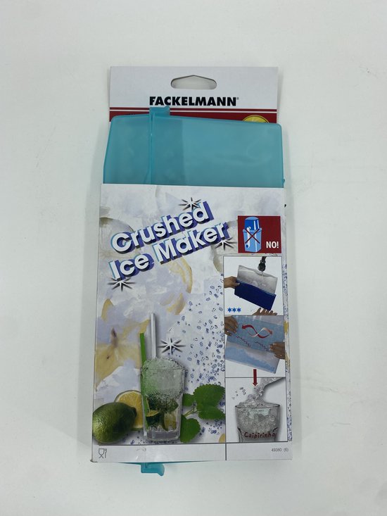 Fackelmann ijs maker blauw Ijsblokjes Ice Bucket Chopped Ice