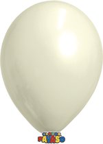 Zakje Met 15 Vanille/Licht Gele Ballonnen 30cm Doorsnee Biologisch Afbreekbaar