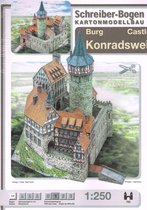 bouwplaat : Kasteel / Burcht Konradsweil, schaal 1:250