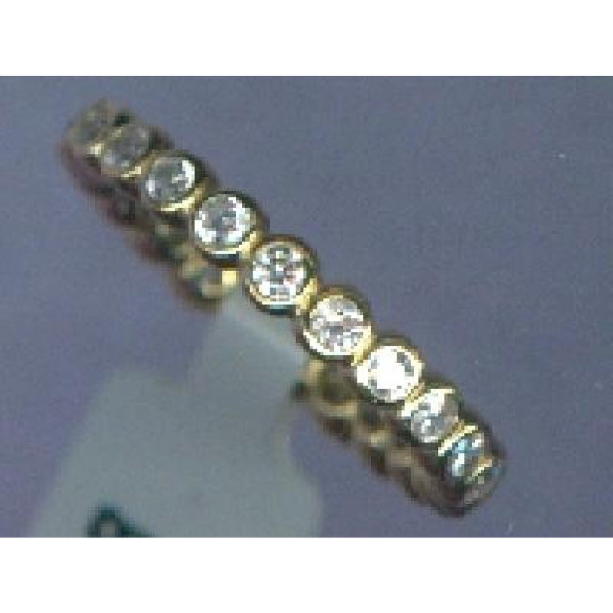 Twice As Nice Ring in 18kt verguld zilver, witte zirkonia 3 mm 56