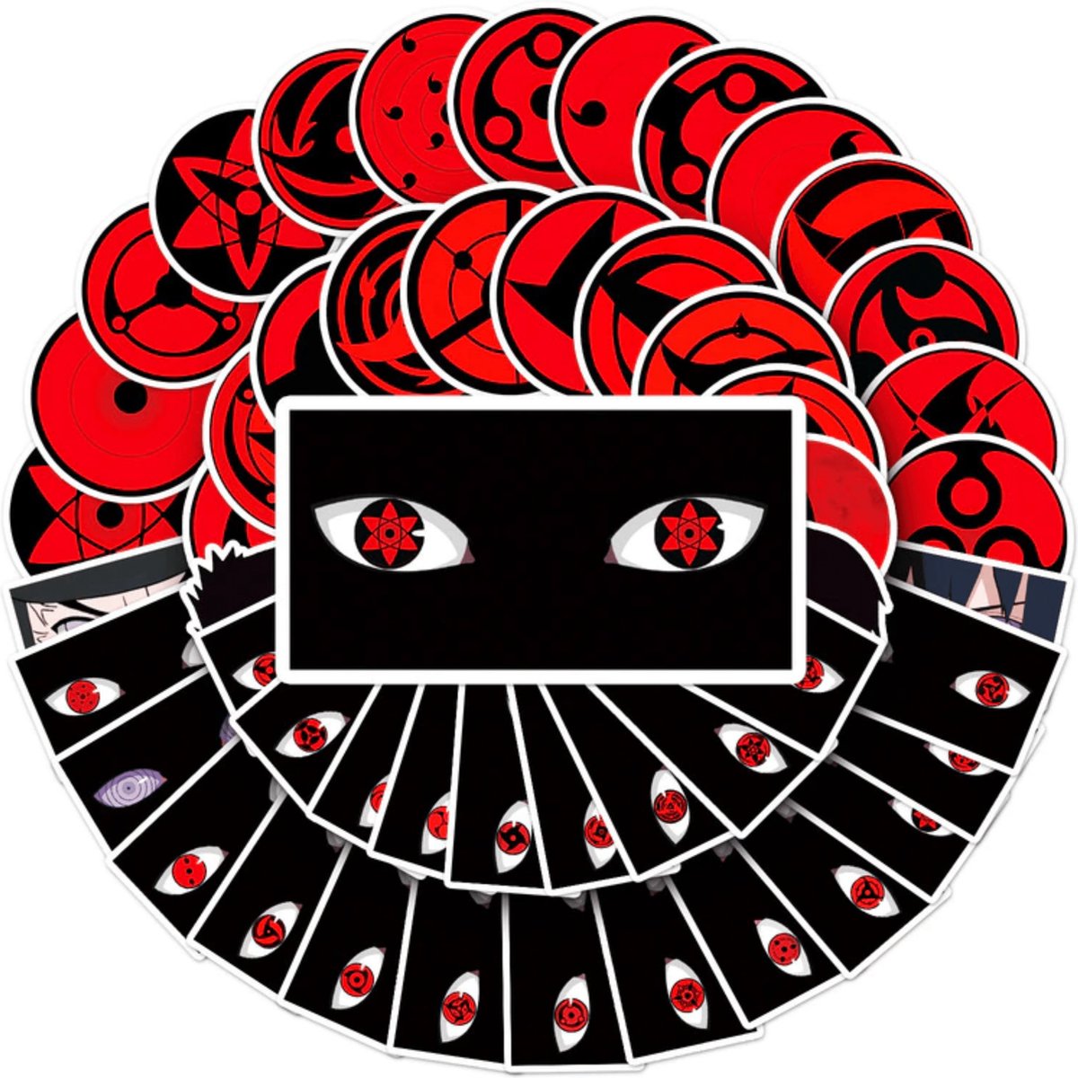 Sharingan Stickers 50 Stuks Stickers Volwassenen Stickers Laptop