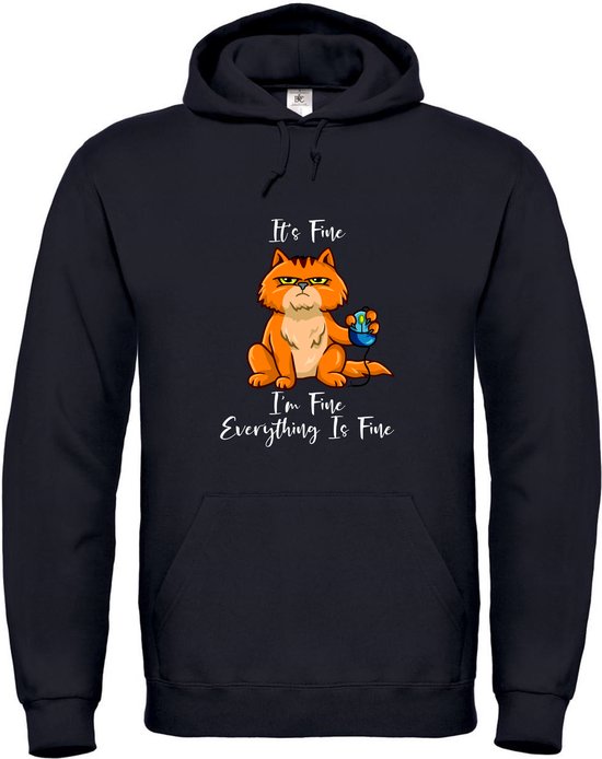 Foto: Klere zooi everything is fine hoodie 3xl