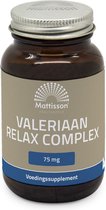 Mattisson - Valeriaan Relax Complex 75 mg - Voedingssupplement - 60 Capsules