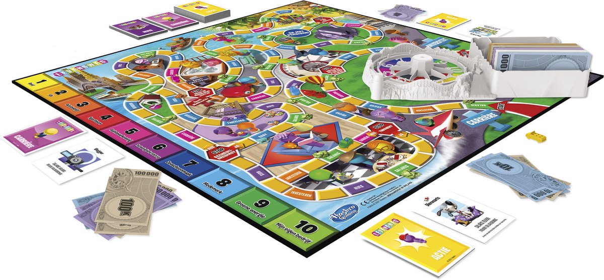 Levensweg - Familiebordspel voor 2 tot 4 spelers - Indoorspel voor kinderen vanaf 8 jaar - Staafjes in 6 kleuren — afbeelding 5