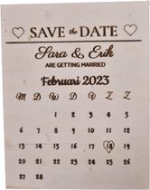 LBM Trouwdag/bruiloft uitnodiging - Save the date - 5 stuks