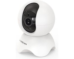 Foscam X3 - Beveiligingscamera's - 3 MP - Pan&tilt - Binnencamera - Babyfoon - Persoonsdetectie - Wit