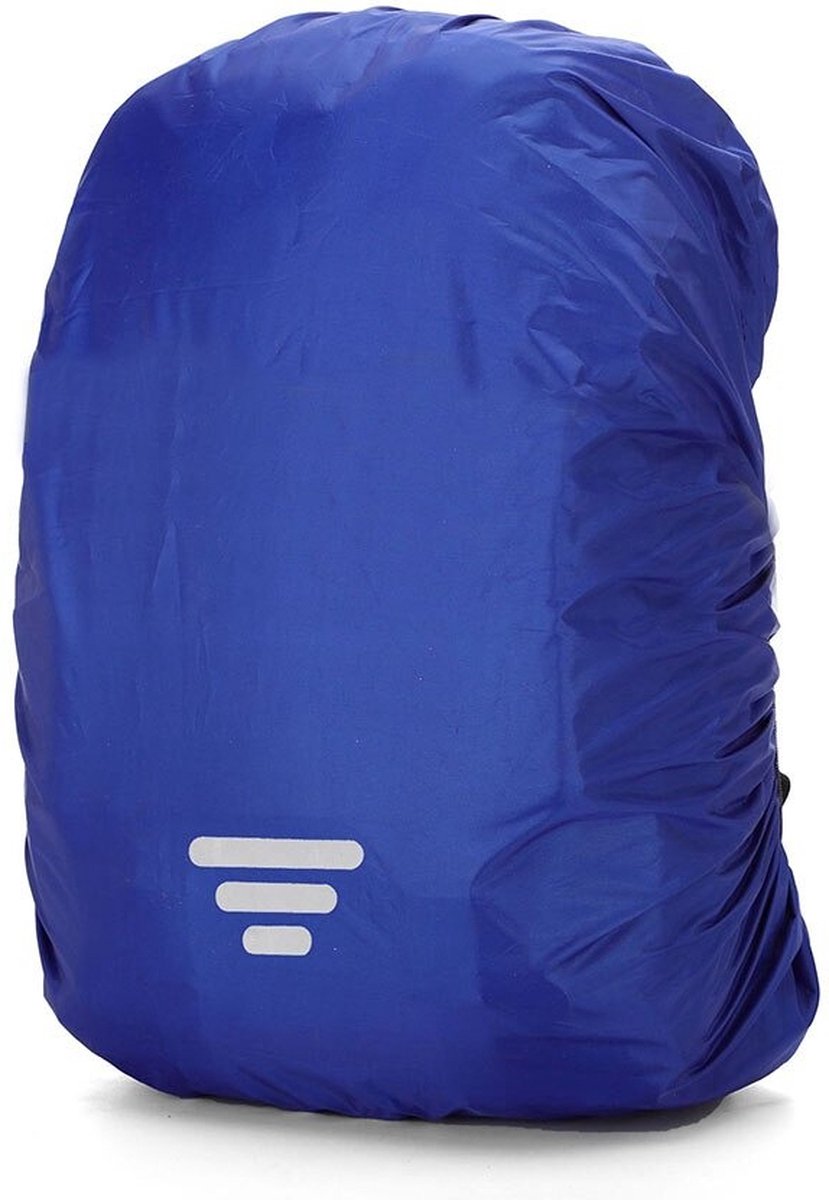 Regenhoes Rugzak – 3 Strepen – 30 tot 40L – M – Blauw – Kasey Products