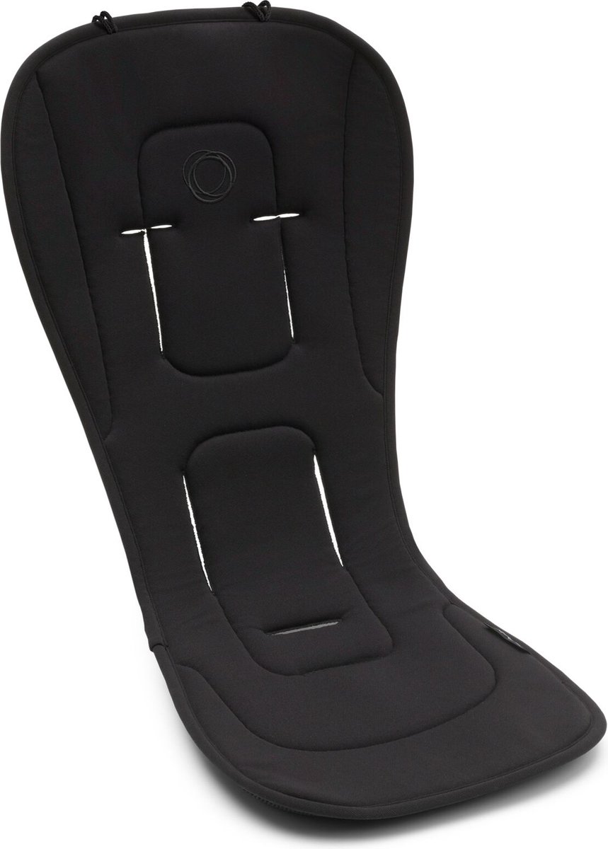 Bugaboo dual comfort seatliners voor kinderwagens, Midnight Black