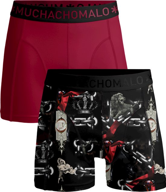 Muchachomalo-Lot de 2 boxers garçon-Ceinture souple-Coton élastique - Taille 134/140
