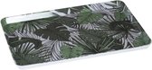 Dienblad/serveerblad rechthoekig Jungle 45 x 30 cm wit/groen - Serveerbladen, dienbladen & keukenbenodigdheden