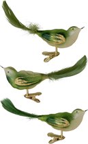 Décorations De Noël En Cristal - Ornements Transparents Avec Motifs D'oiseaux 2D, 10x14cm - Idéal Pour Sapin, Cheminée Ou Centre De Table - 6