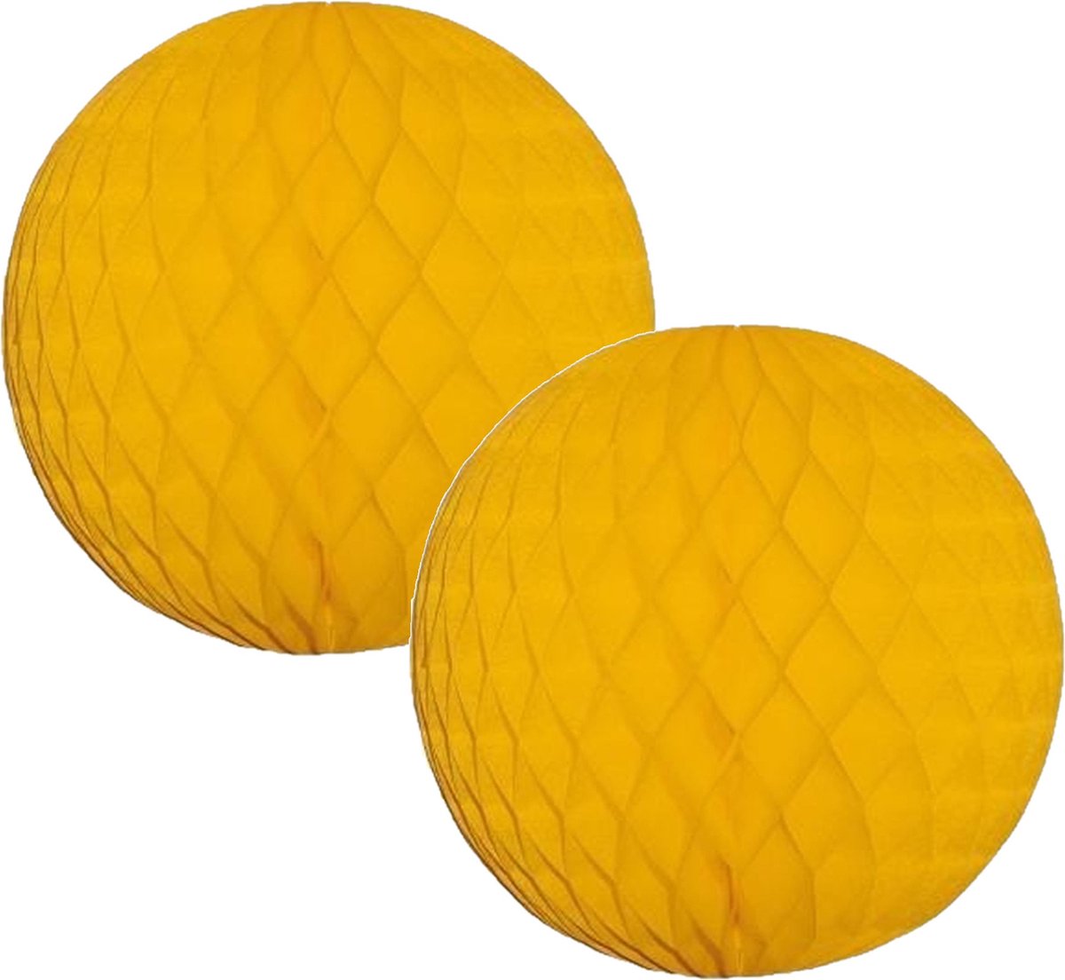 4x Papieren kerstballen goud 10 cm Kerstversiering - Kerstboomversiering - Kerstballen van papier