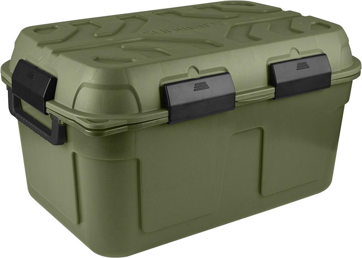 3x Sunware Q-Line Multi Box 6 Liter - Transparant/Grijs Opbergdoos 300 X 200 X 140 Mm