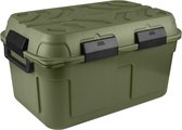 Sunware - Boîte de rangement étanche Q-line 130L vert noir -