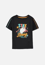 Looney Tunes - Tasmanian Devil - Stay Strong Kinder T-shirt - Kids 134/140 - Zwart