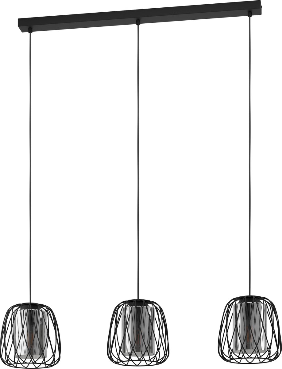 EGLO Floresta Hanglamp - E27 - 89 cm - Zwart