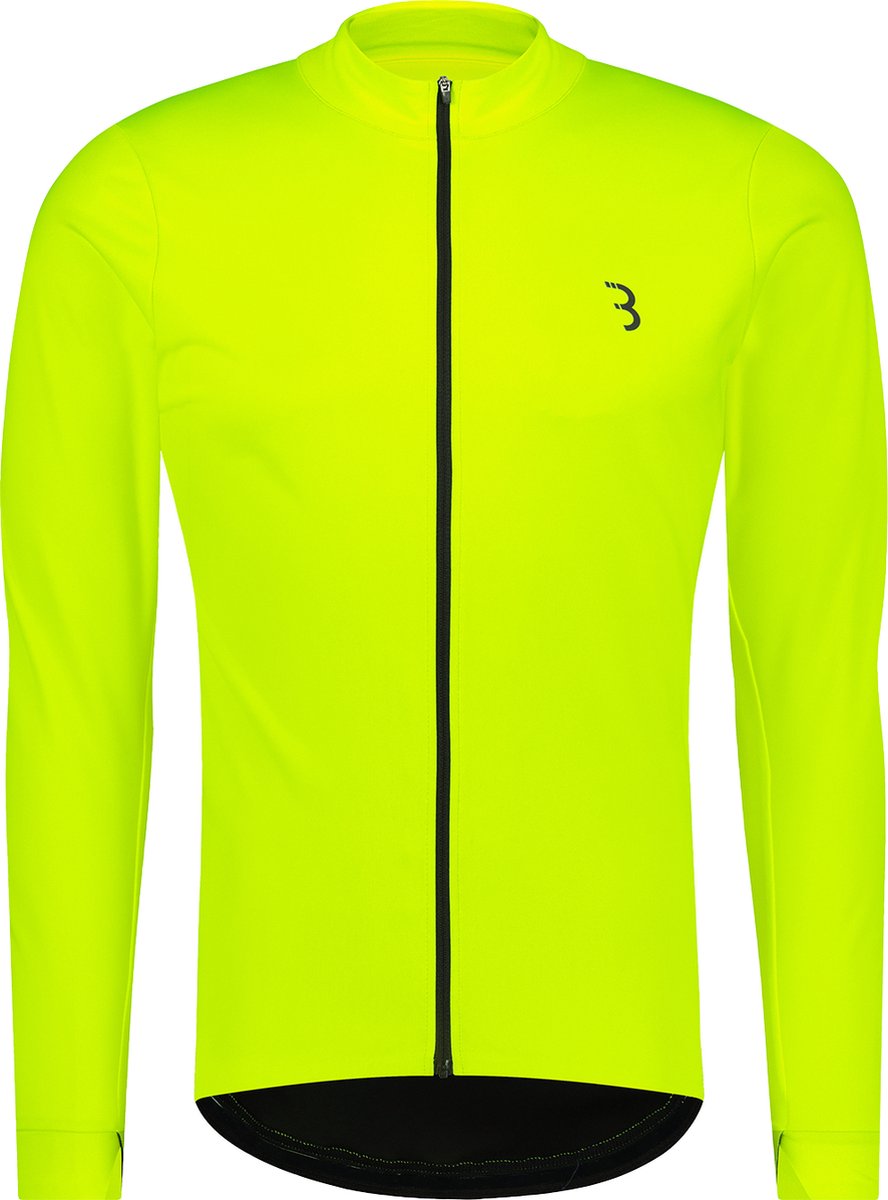 BBB Cycling triguard 3.0 fietsjas heren - drie-seizoenen wielren fietsjack heren - waterafstotend windjack - neon geel - maat l - bbw-452