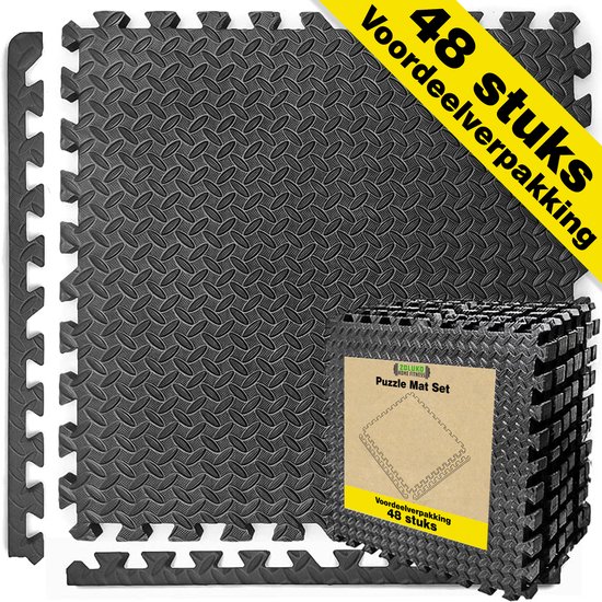Zoluko Sport Puzzelmatten - 30x30x1.2 cm - Voordeelverpakking 48 stuks  4.32m² - Puzzel... | bol.com