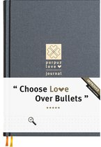 Purpuz Bullet Journal - Notitieboek A5 - Notebook - Luxe Hardcover - 140gms - Love Journal - Graphite Grey - in 11 Extra Kleuren