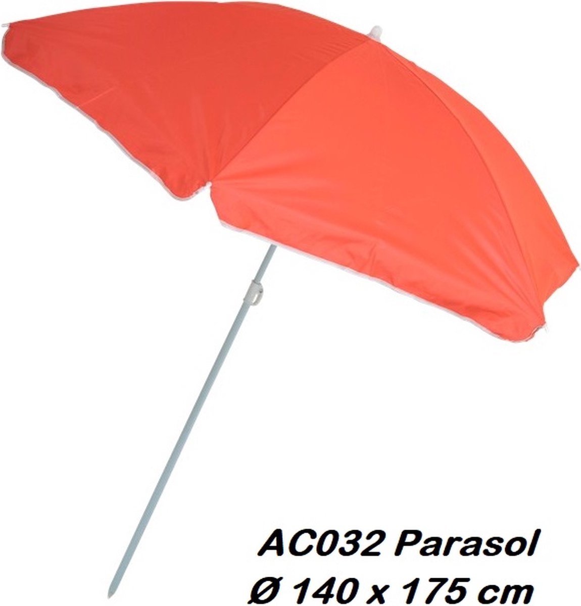 Power Escorts Parasol Ø 140 x 175 cm Rood