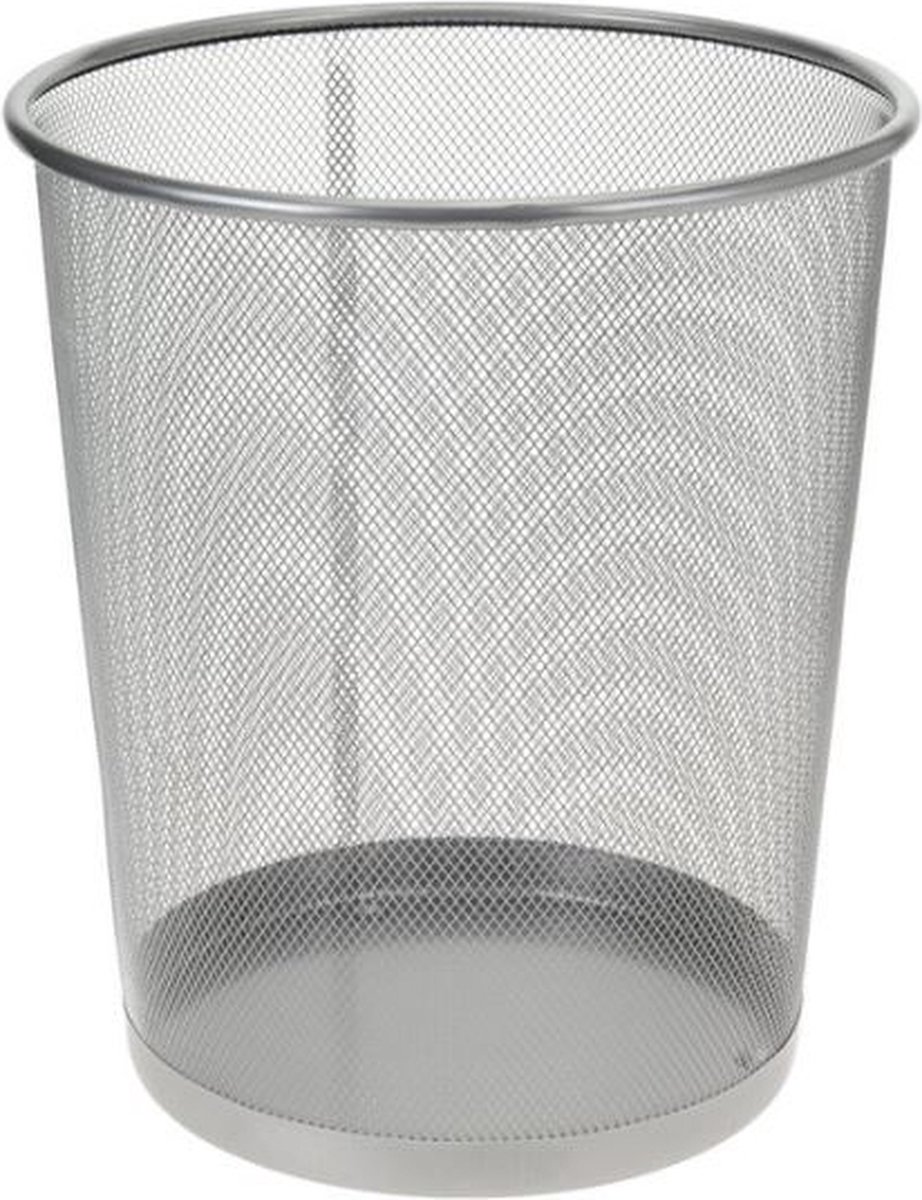 Goedkoopste Prullenmand metaal zilver