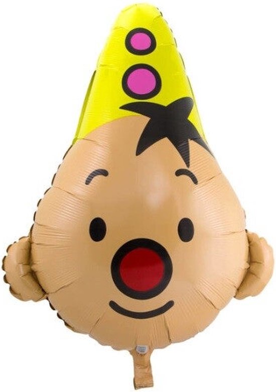 Bumba Folieballon - 74x48cm - Clown - Kinderfeestje - Folie ballon - Feest  - Helium Ballon - Verassing - Ballonnen - Leeg - Feestje