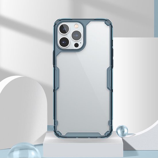 Coque de téléphone adaptée pour Apple iPhone 14 Pro Max - Coque en TPU Nillkin Nature - Coque arrière - Blauw
