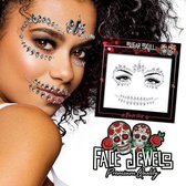 Face Jewels Sugar Skull - Halloween glitters - Halloween kostuum - Masker - Festival Make up