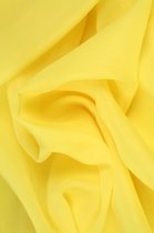 15 meter chiffon stof - Licht geel - 100% polyester