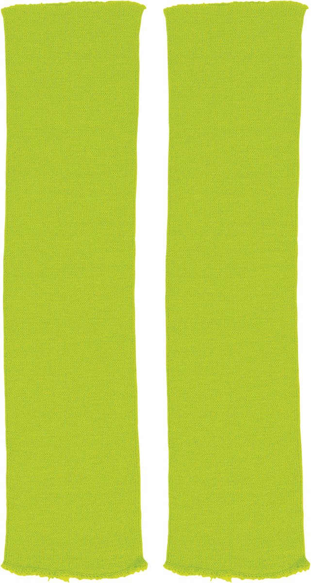 Groene beenwarmers neon