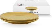 vtwonen Borden - Ontbijtborden - Serviesset van 2 - Bordenset Goud - 20cm