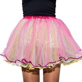 Luxe tule rokje - tutu - volwassen petticoat - regenboog - pailletten - lovertjes - Maat 156 t/m 42