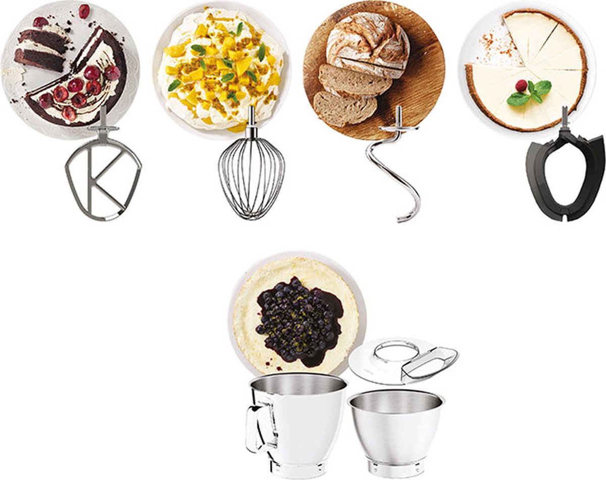 Kenwood Chef Titanium Baker - Keukenmachine met ingebouwde weegschaal thumbnail 2