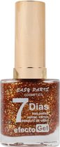 Easy Paris - Nagellak -  Transparant met goud en multi gekleurde glitters - 1 flesje met 13 ml inhoud - Nummer 56