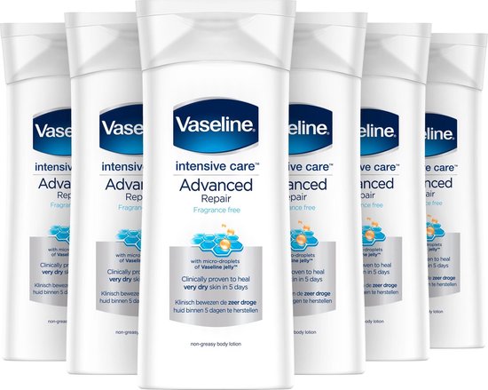 Vaseline Body Lotion 'Advanced Repair' 200ml x6 - Voordeelverpakking