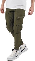 FRILIVIN - Cargo Broek Heren - Groen - Cargo Jogger - Cargo Short - Jogger Jeans Met Zakken En Rits - Leger Army Green - Maat M