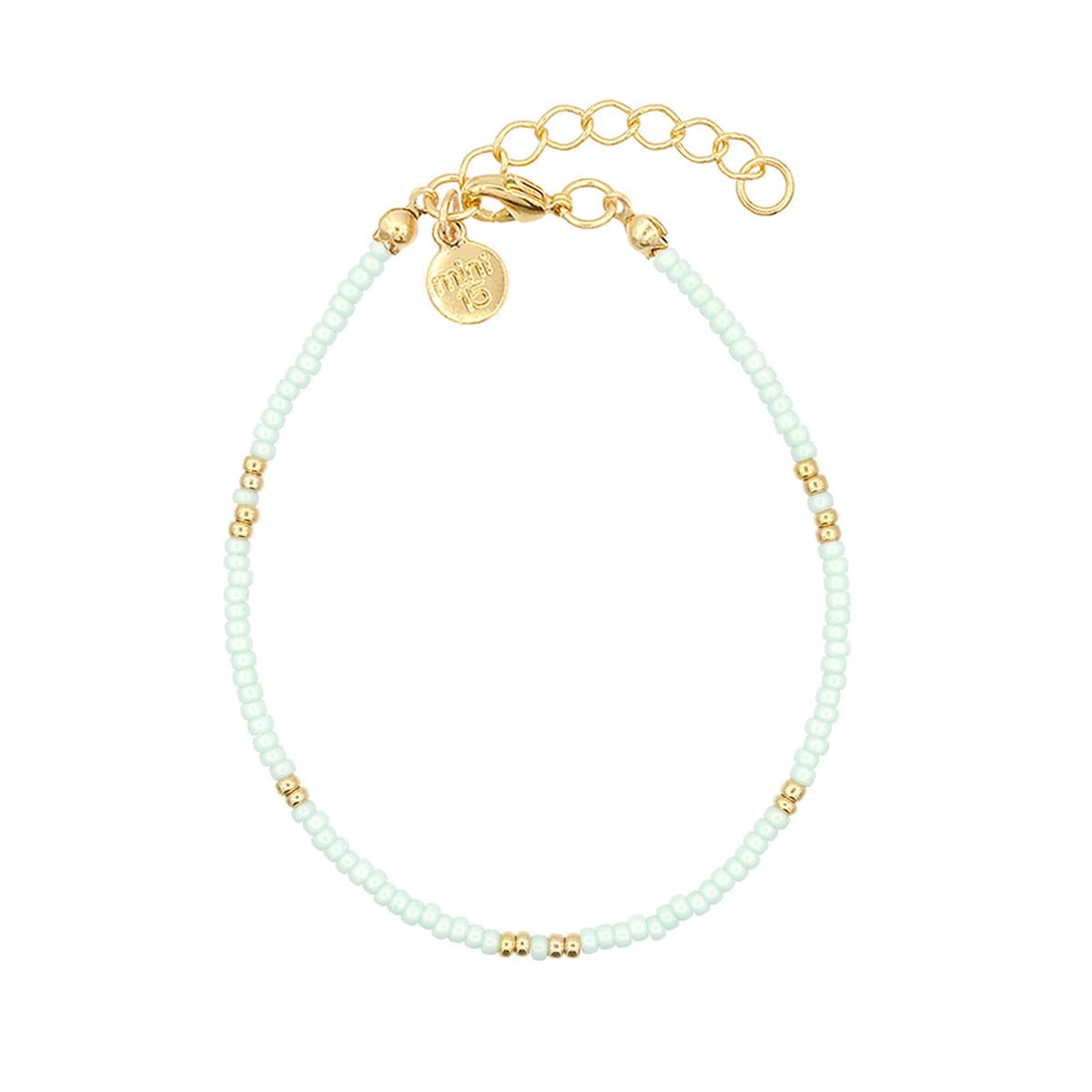 Mint15 Armband 'Little Beads Bracelet' - Mint - Goud