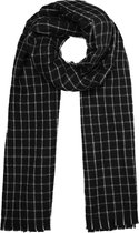 Bijoutheek Sjaal (Fashion) Geblokt patroon winter 80x200cm  0604382-012 Black