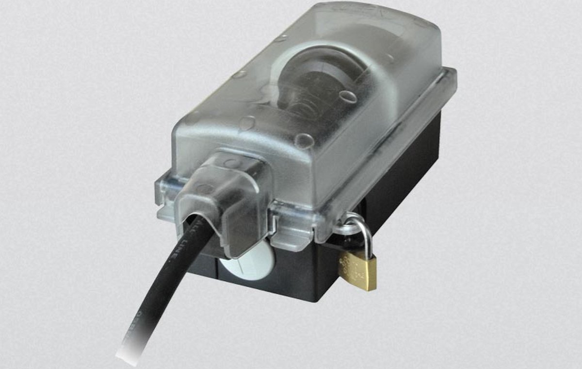 Vergrendelbaar stopcontact WCD voor buiten inclusief Squire LN2 hangslot  IP44 9015-001.01 | bol.com