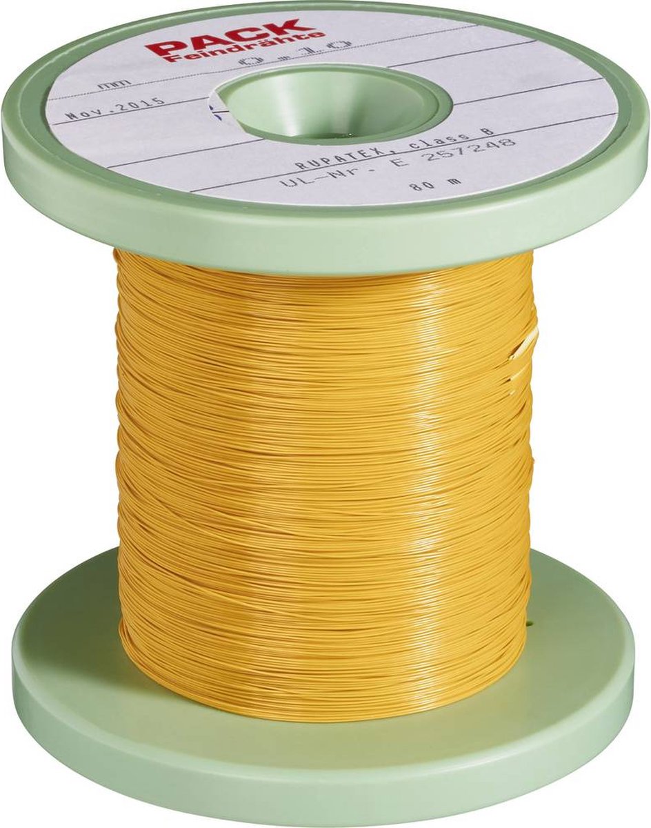 Pack Litz Wire Koperdraad gelakt Buitendiameter (incl. isolatielak): 1.20 mm Buitendiameter (excl. isolatielak): 1 mm 3