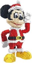 Nanoblock, Brickkies®, Kerstman Mickey Mouse, 3800 Bouwblokjes