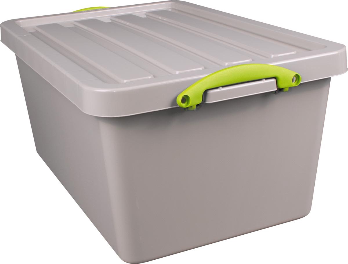 Really Useful Box Recycled opbergdoos 61 l, nestbaar, grijs 3 stuks